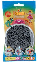 Bag of 1000 plastic beads Midi dark gray HAMA-207-71 Hama 1