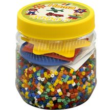 Yellow pot of 4000 Midi plastic beads HAMA-2052 Hama 1