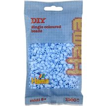 Bag of 1000 plastic beads Midi ice blue HAMA-207-97 Hama 1