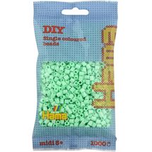 Bag of 1000 plastic beads Midi pastel mint HAMA-207-98 Hama 1