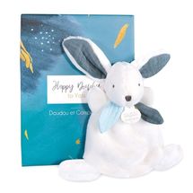 Happy Pop Mini doudou rabbit blue 17 cm DC3883 Doudou et Compagnie 1