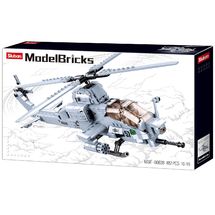 Model Bricks - Attack helicopter SL-M38-B0838 Sluban 1