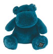 Hip Chic blue hippo plush 25 cm HO3107 Histoire d'Ours 1