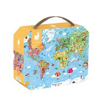 300-piece giant world puzzle J02549 Janod 1