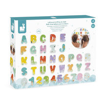 Bath Time Letters and Numbers J04709 Janod 1