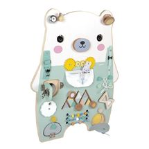 wooden bear busy-board Pure J05162 Janod 1