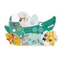 Wooden crocodile busy-board Tropik J08280 Janod 1