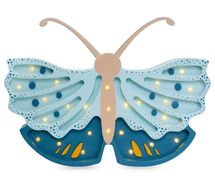 Little Lights Butterfly Lamp Daisy Blue LL073-364 Little Lights 1