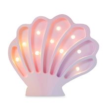 Little Lights Seashell Lamp Mermaids Pink LL082-368 Little Lights 1