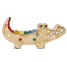 Little Lights Crocodile Mini Lamp Carribean Wood LL071-000 Little Lights 1