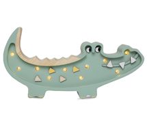 Little Lights Crocodile Mini Lamp Pastel Khaki LL071-376 Little Lights 1