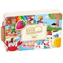 Wooden puzzle book The 4 seasons V7911 Vilac 1