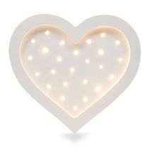 Little Lights Heart Lamp white LL026-001 Little Lights 1