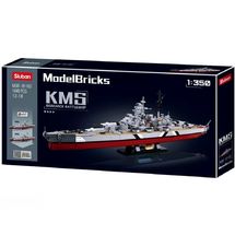 Model Bricks - Bismarck Battleship SL-M38-B1102 Sluban 1