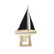Sailboat Le Beajour with blue sail 30cm TI-N700-BEAJOUR-VOILE-BLEUE-30 Tirot 1