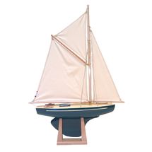 Sailboat Saint Germain green 40cm TI-ST-GERMAIN-VERT-ANGLAIS-40 Tirot 1