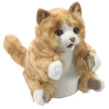 Handpuppet Tabby Kitten FO-2845 Folkmanis 1