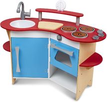 Cook's Corner Wooden Play Kitchen MD13950 Melissa & Doug 1