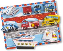 Jigsaw puzzle vehicles with large pieces MD-13725 Melissa & Doug 1