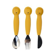 Silicone cutlery set 3-pack Mr Lion TX-96-432 Trixie 1