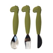 Silicone cutlery set 3-pack Dr Dino TX-96-442 Trixie 1