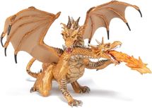 Gold two-headed dragon figurine PA38938-2984 Papo 1