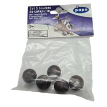 Set of 5 catapult balls PA-39261 Papo 1