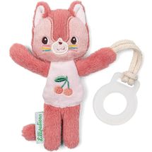 Glow-in-the-dark pacifier clip Jeanne the cat LL83592 Lilliputiens 1