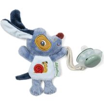 Glow-in-the-dark pacifier clip Jules the dog LL83593 Lilliputiens 1