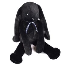 Méloé Rabbit Plush Toy 37cm - Black MA0364 Maïlou Tradition 1