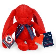 Méloé Rabbit Plush Toy 37cm - Passion red MA0239 Maïlou Tradition 1