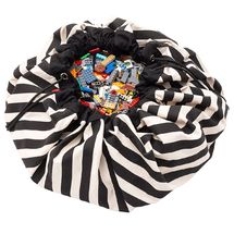 Stripes black toy storage bags PG-rayures-noir Play and Go 1