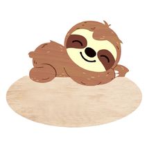 Customizable door sign Sloth VI-PLP03 Vintiun 1