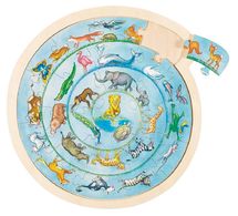 Wooden Animals Circle Puzzle GO57790-5179 Goki 1