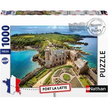 Puzzle Discovering Fort La Latte 1000 pcs NA12001877 Nathan 1