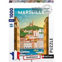 Puzzle Marseille poster 1000 pcs NA12002003 Nathan 1