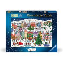 Puzzle Christmas town 1000 pieces RAV12001758 Ravensburger 1