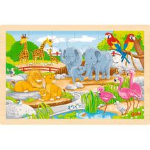 Reversible puzzle farm and zoo GK57302 Goki 1