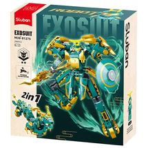 Robot PR Mecha 2in1 green yellow SL-M38-B1275 Sluban 1