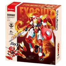 Robot PR Mecha 2in1 red white SL-M38-B1277 Sluban 1