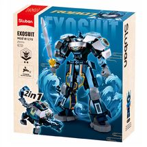 Robot PR Mecha 2in1 blue grey SL-M38-B1278 Sluban 1