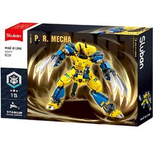 Robot Super PR Mecha yellow blue SL-M38-B1298 Sluban 1