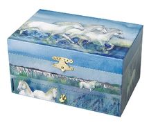 Musical jewelry box Horses Camargue TR-S60621 Trousselier 1