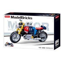 Model Bricks - Cafe Racer Motorcycle SL-M38-B0958 Sluban 1