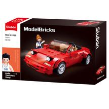 Model Bricks - MX5 Red sports Car SL-M38-B1128 Sluban 1