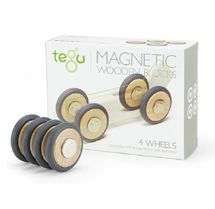 4 Magnetic Wooden Wheels TG-M-12-059 Tegu 1
