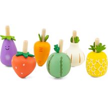 Fruit and vegetable spinning tops 6 pcs UL24154 Ulysse 1