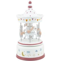 Musical Box Horse Carousel brick red UL4126 Ulysse 1