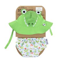 Crocodile swimsuit and hat set 12-24M EFK-122-010-021 Zoocchini 1