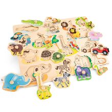 Peg puzzle safari NCT10441 New Classic Toys 1